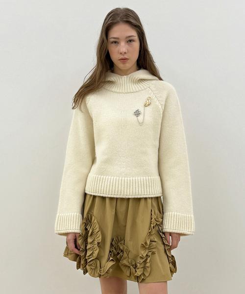 Sinoon Striped Polo Knit (Ivory)