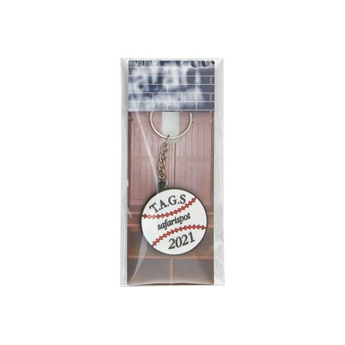 ROUX BASE BASEBALL KEYRING