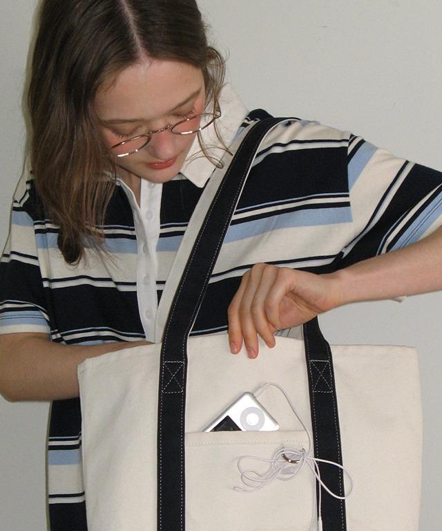 MULTI STRIPE RUGBY SHORT SLEEVE T SHIRT NAVY