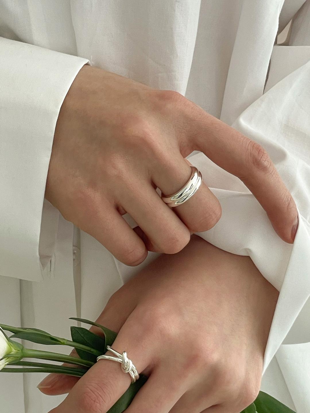 [92.5 silver] Lisa ring 2colors