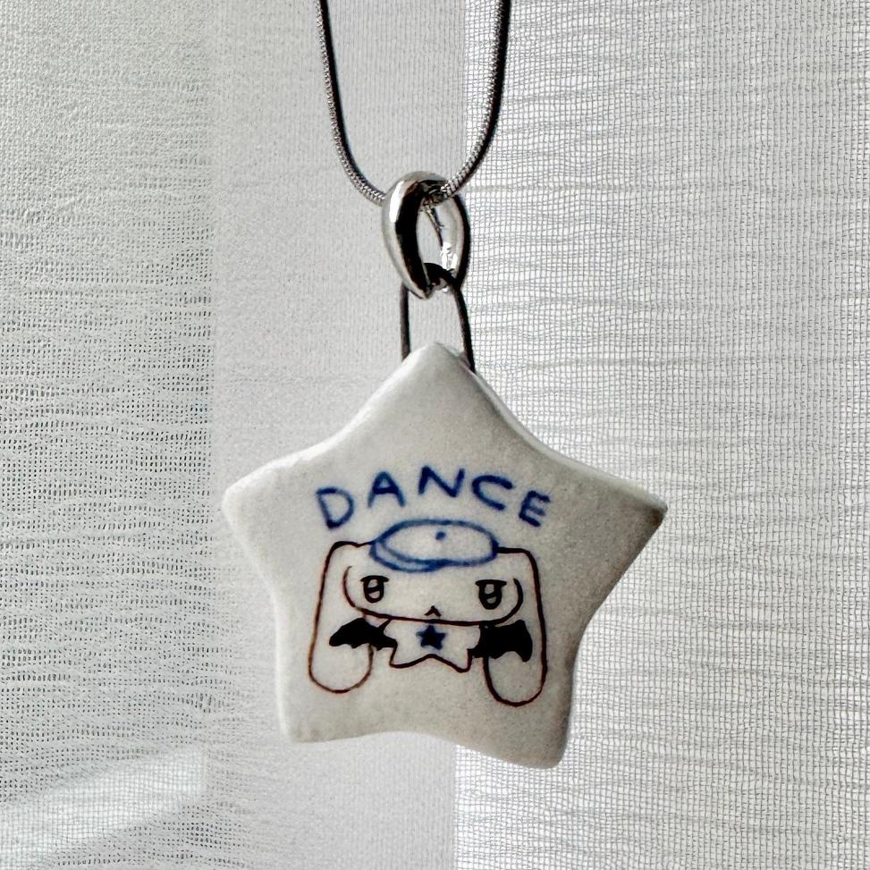 Star dancer bunny necklace
