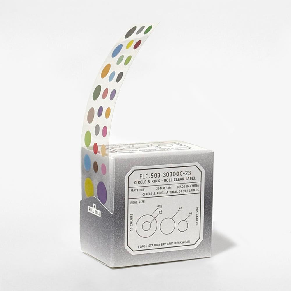 Roll Clear Label, 3종, Flagg