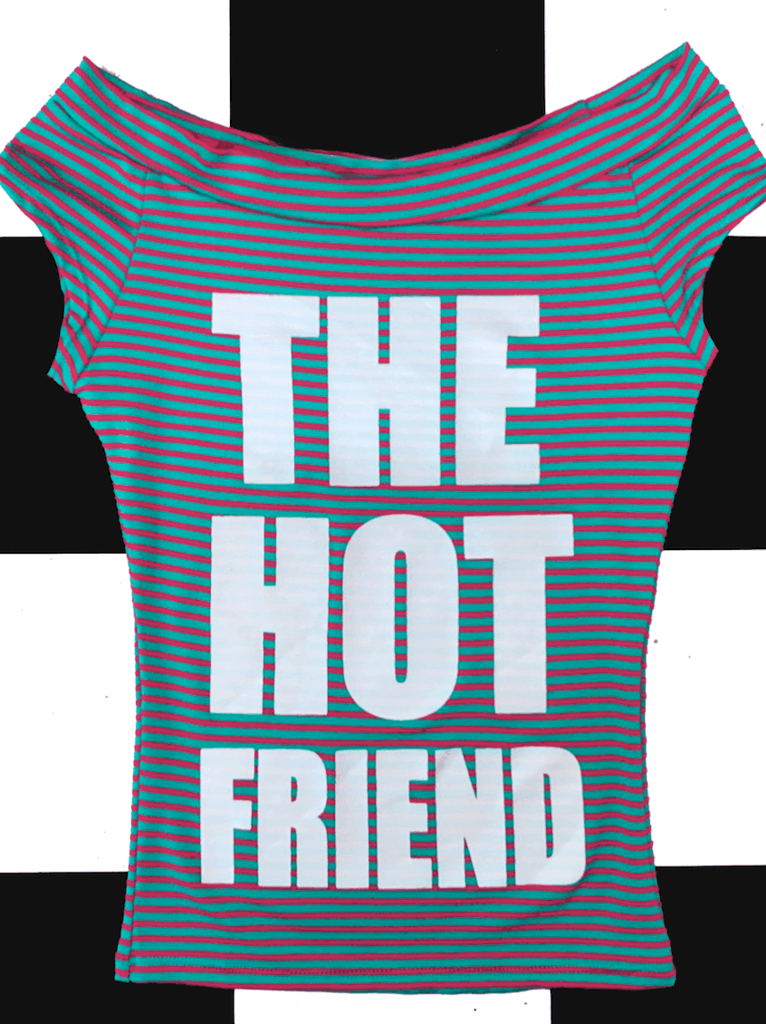 THE HOT FRIEND IN STRIPES