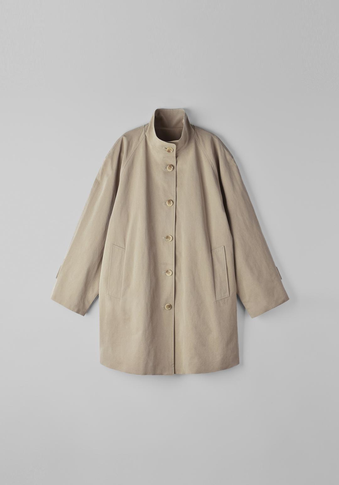 [2nd] Dakota high-neck volume trench coat (beige)