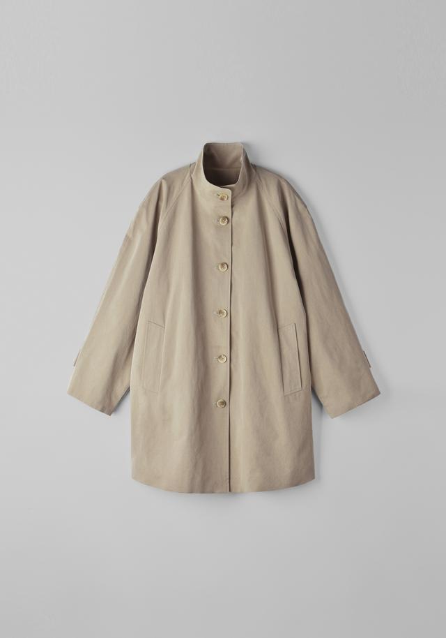 [2nd] Dakota high-neck volume trench coat (beige)