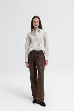 SALT PINTUCK PANTS - brown