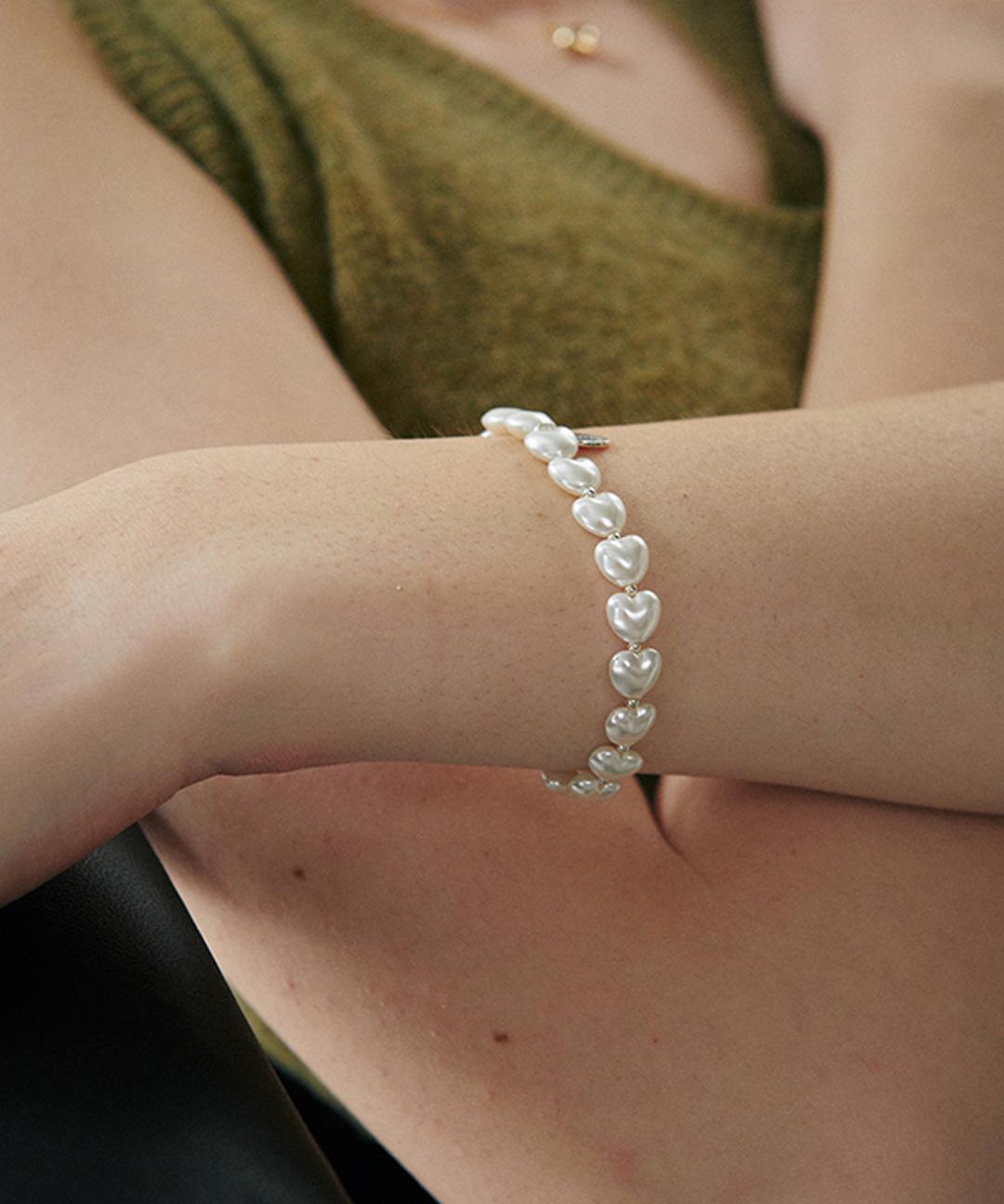 베흐트 [유튜버 PICK][925 silver] Huit.silver.61 / liber pearl bracelet