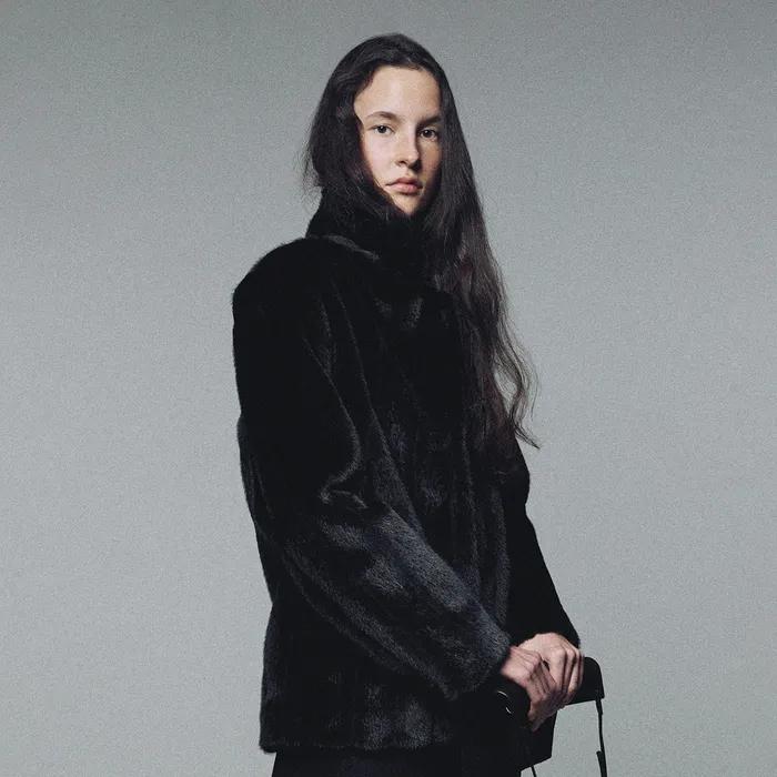 Misha faux fur jacket (Black)