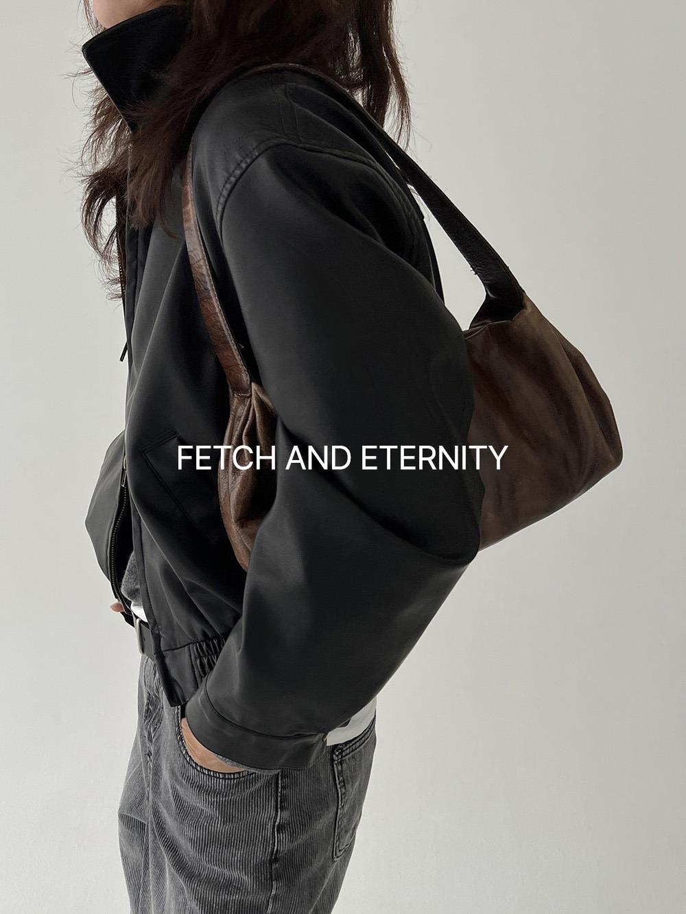 페미니크 [FE]Vintage Leather Zip-up Blouson