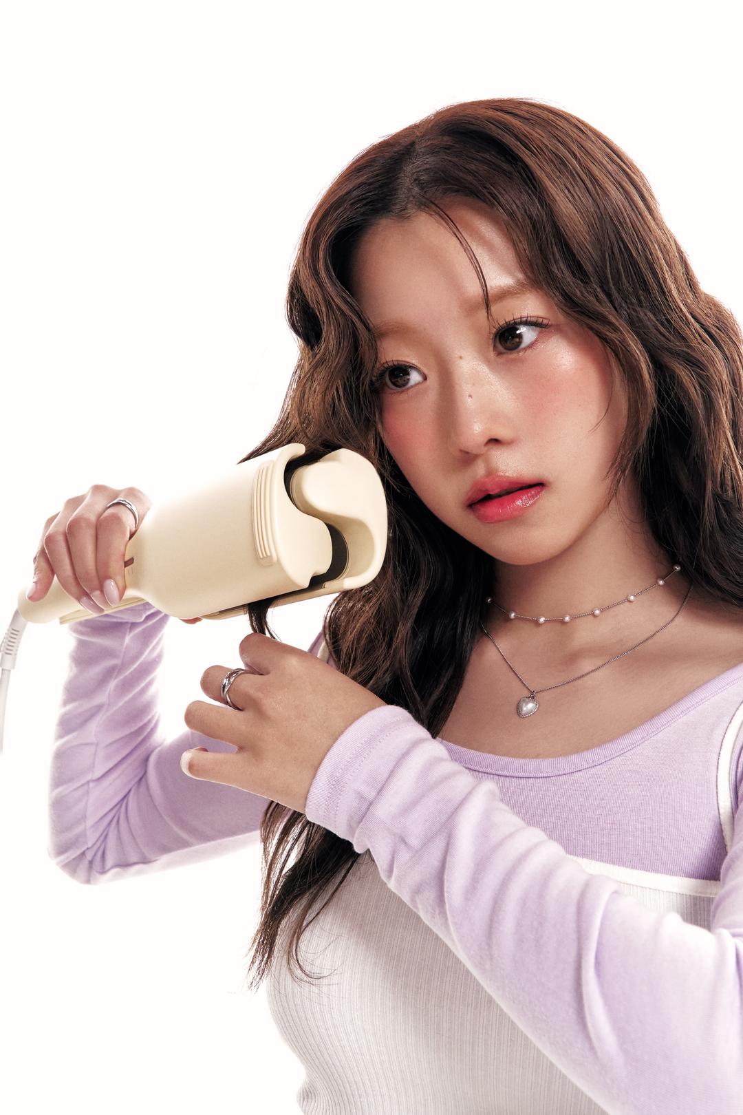 오아 [똥손도가능한💛] 이지 물결 고데기 웨이브 히피펌 웨이브 볼륨 헤어 물결펌 고대기 36mm 프리볼트 온도조절