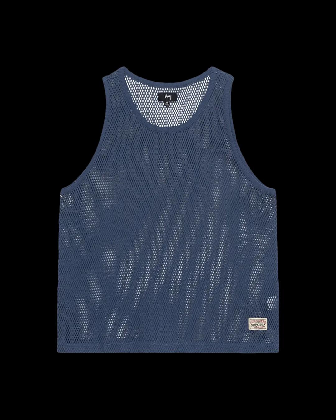 STUSSY COTTON BIG MESH TANK