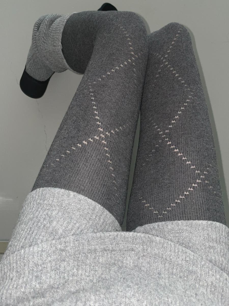 argyle pattern stockings(4 color)