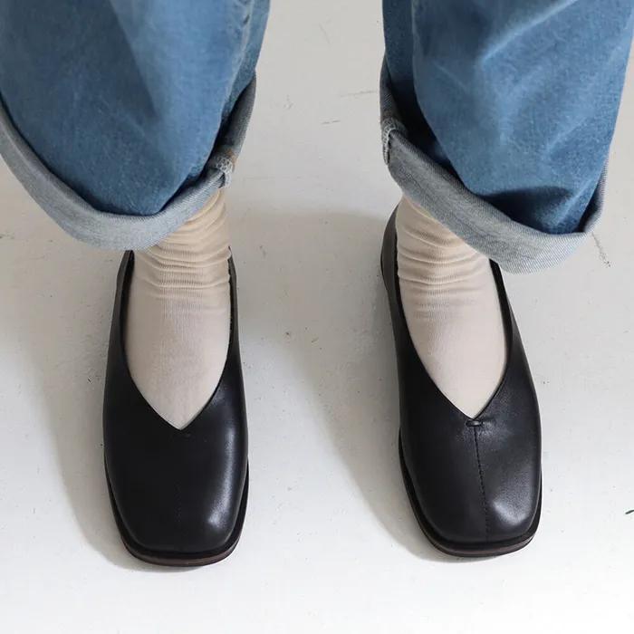 QS flat shoes_black