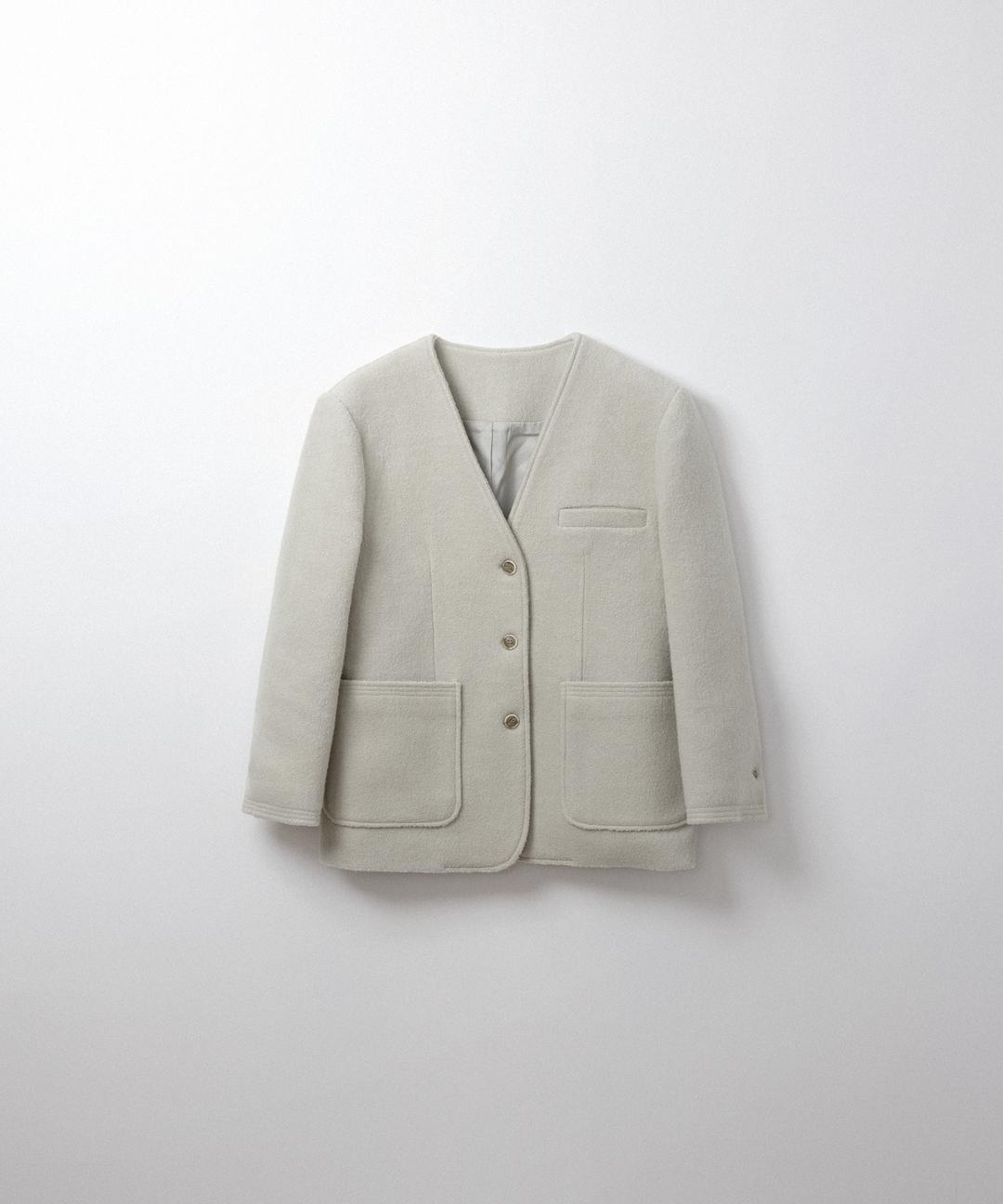 노카라 하프 코트 (milky green)