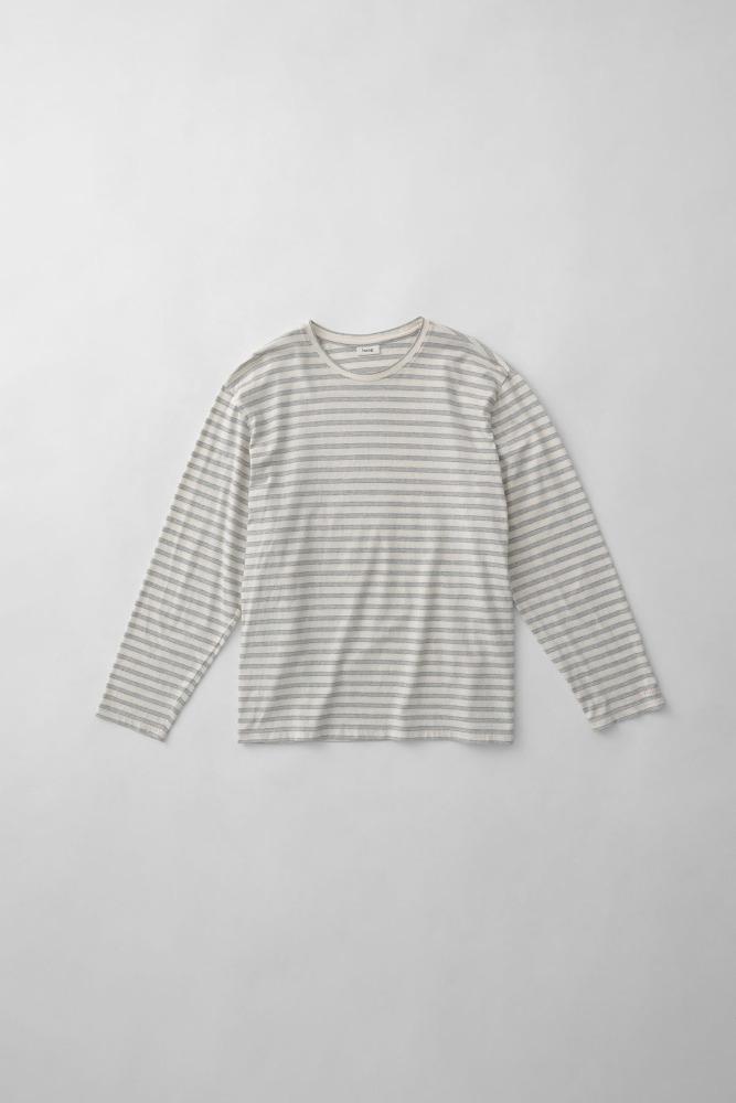 6th) a comfy stripe t-sh (grey)
