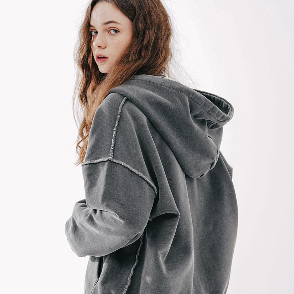 더스트 피그먼트 후드집업 다크그레이 MJOT7437