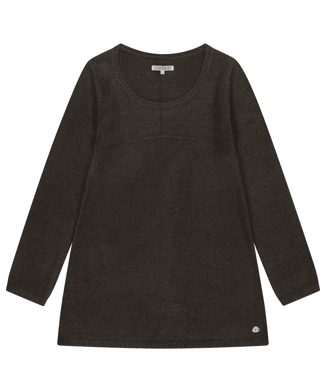 BOUCLE KNIT ONE PIECE BROWN