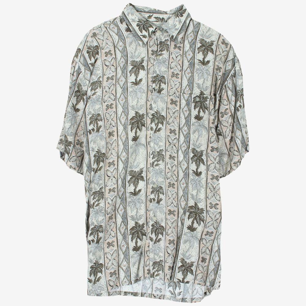 WINDHAM POINTE 레이온 하와이안 셔츠UNISEX(L)