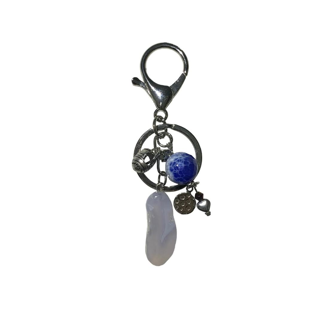 Blue lace keyring