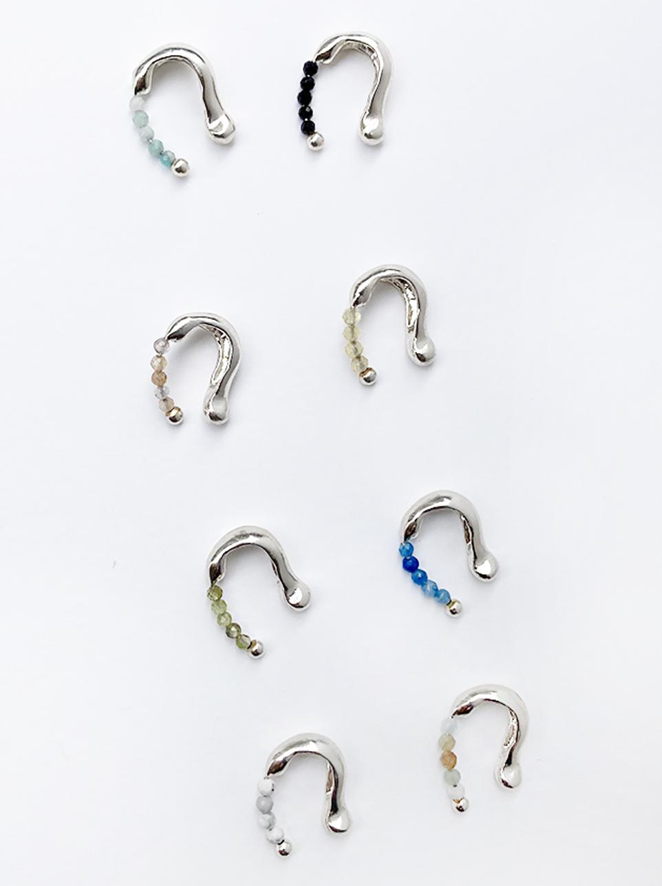 Stone earcuff 8 colors