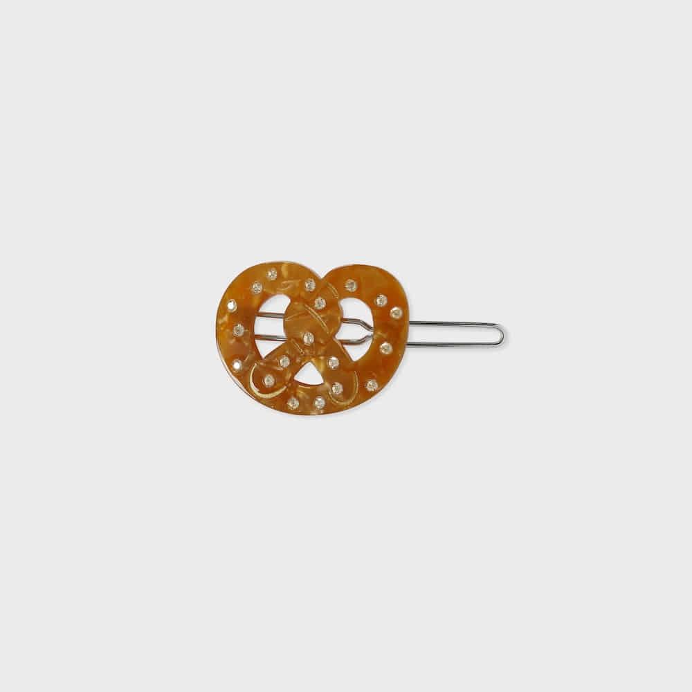 hair pin pretzel caramel