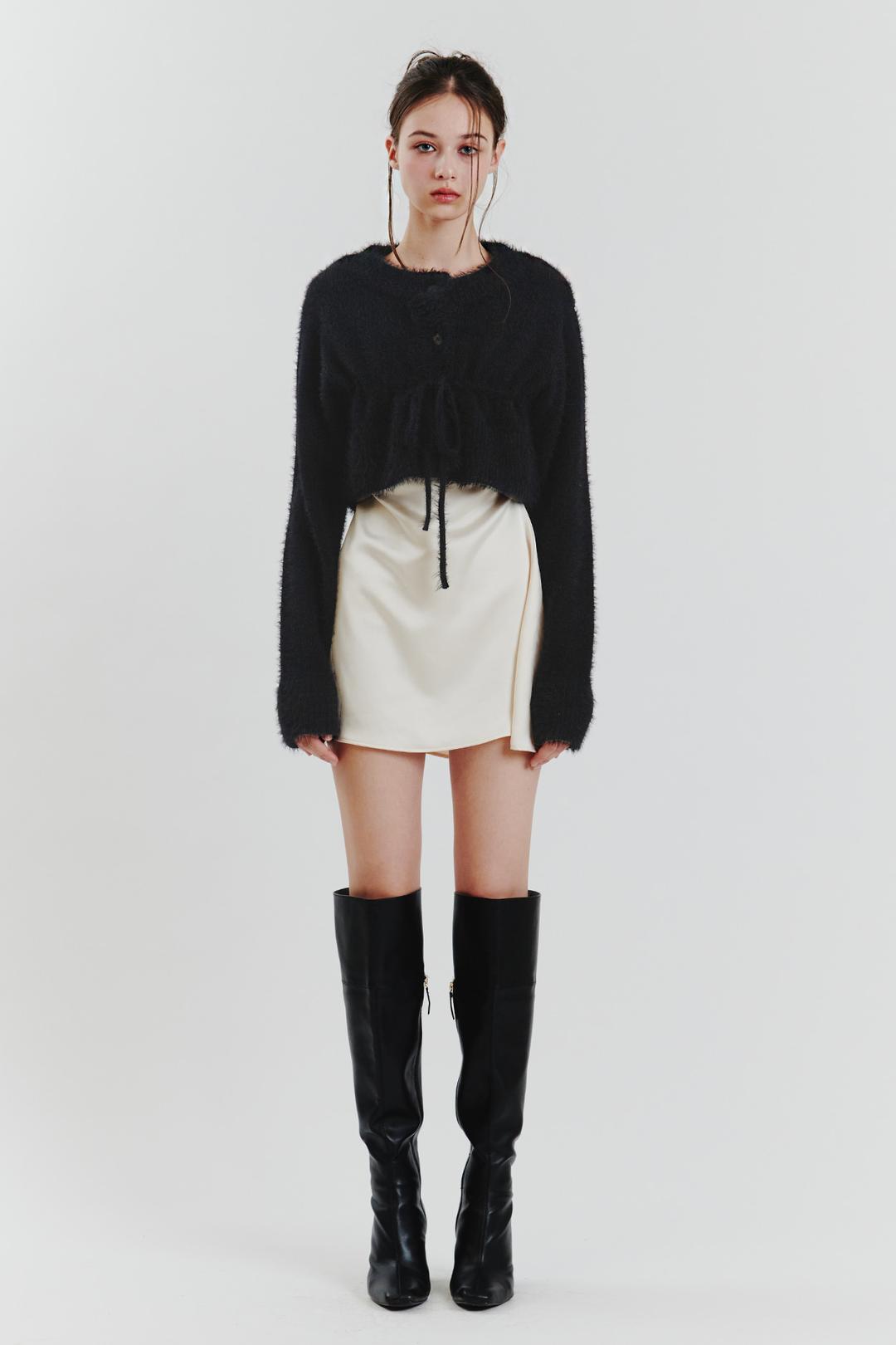 ANGELA KNIT CARDIGAN black