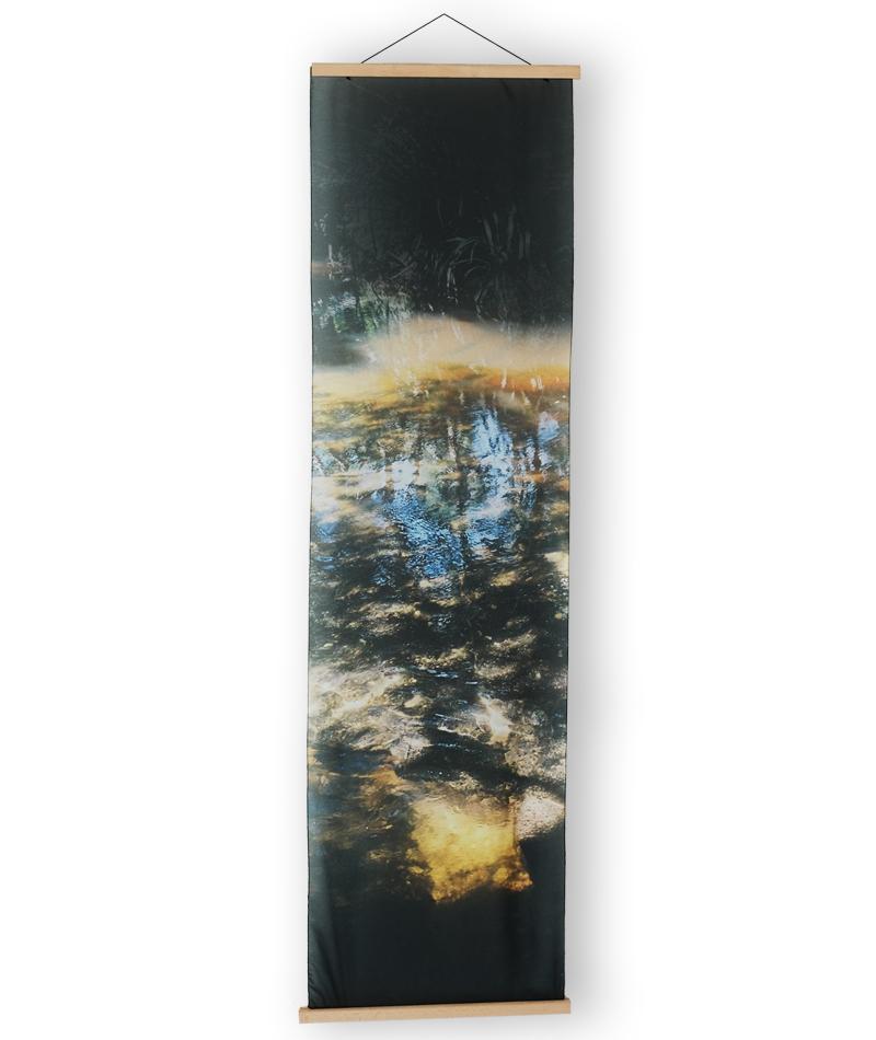 Deep Lake Wood Frame Curtain
