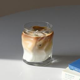 못난이 카페 유리컵