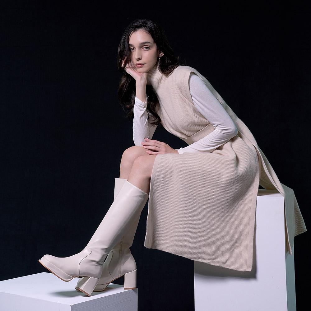 Sofia Square Toe Long Boots_B3810(2Colors) ['배우 김소은,장여빈,정지소,EXID 솔지님\'착화]