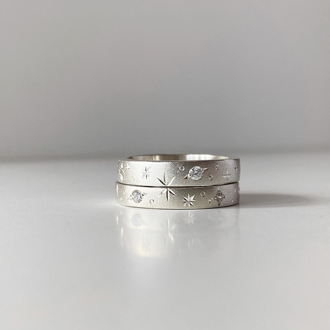 오브룬 Planet Silver Ring (Flat)_matte