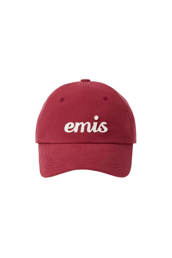 APPLIQUE BALL CAP-RED