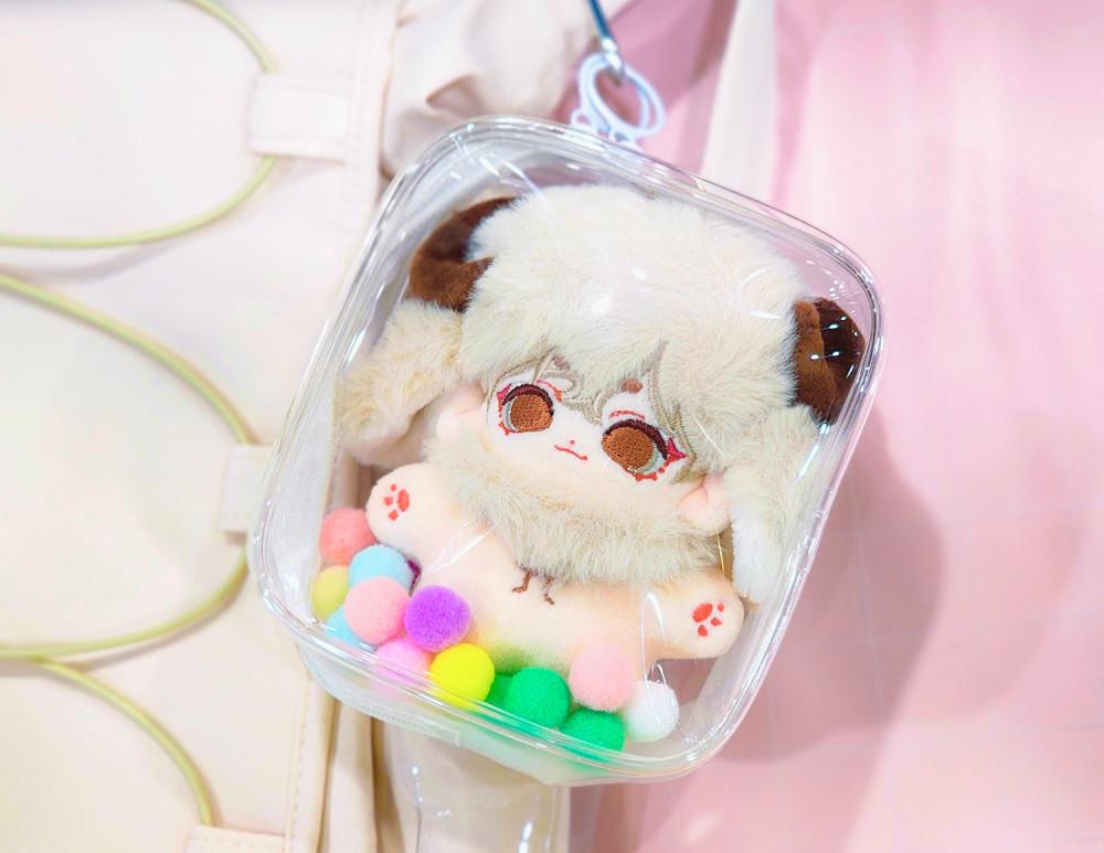 솜인형 투명 파우치 외출 보관 인형정리 10cm 15cm 20cm