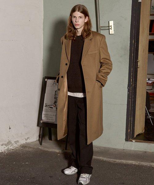 Wool Blended Single Coat in Beige VW2WH705-91