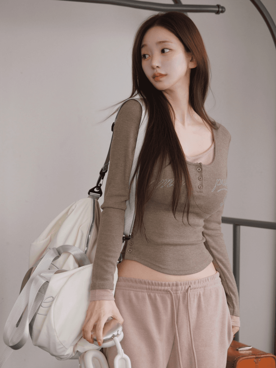 기본볼륨 캡내장 레이어드 골지티