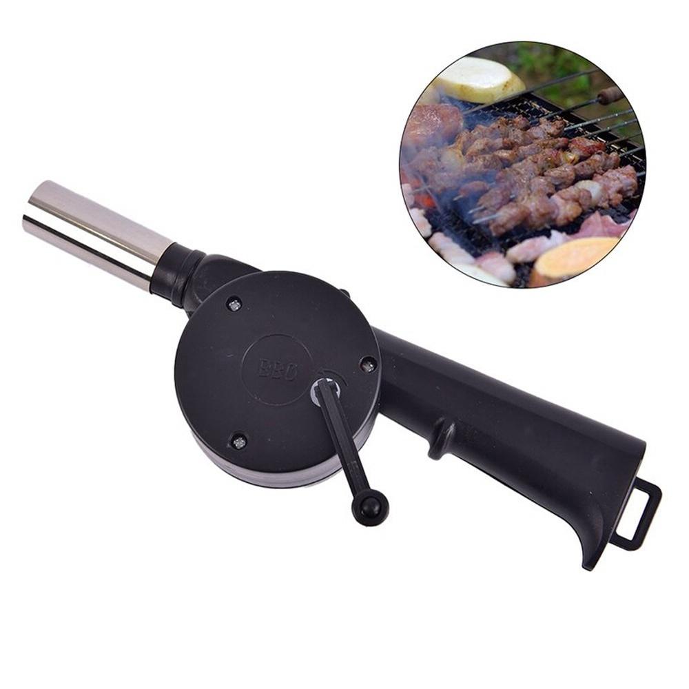 휴대용 바베큐 선풍기 야외 요리 그릴 피크닉 캠핑 수동선풍기