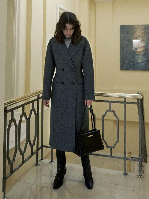 Wool Blended Slim Double Coat SW3WH414-1F