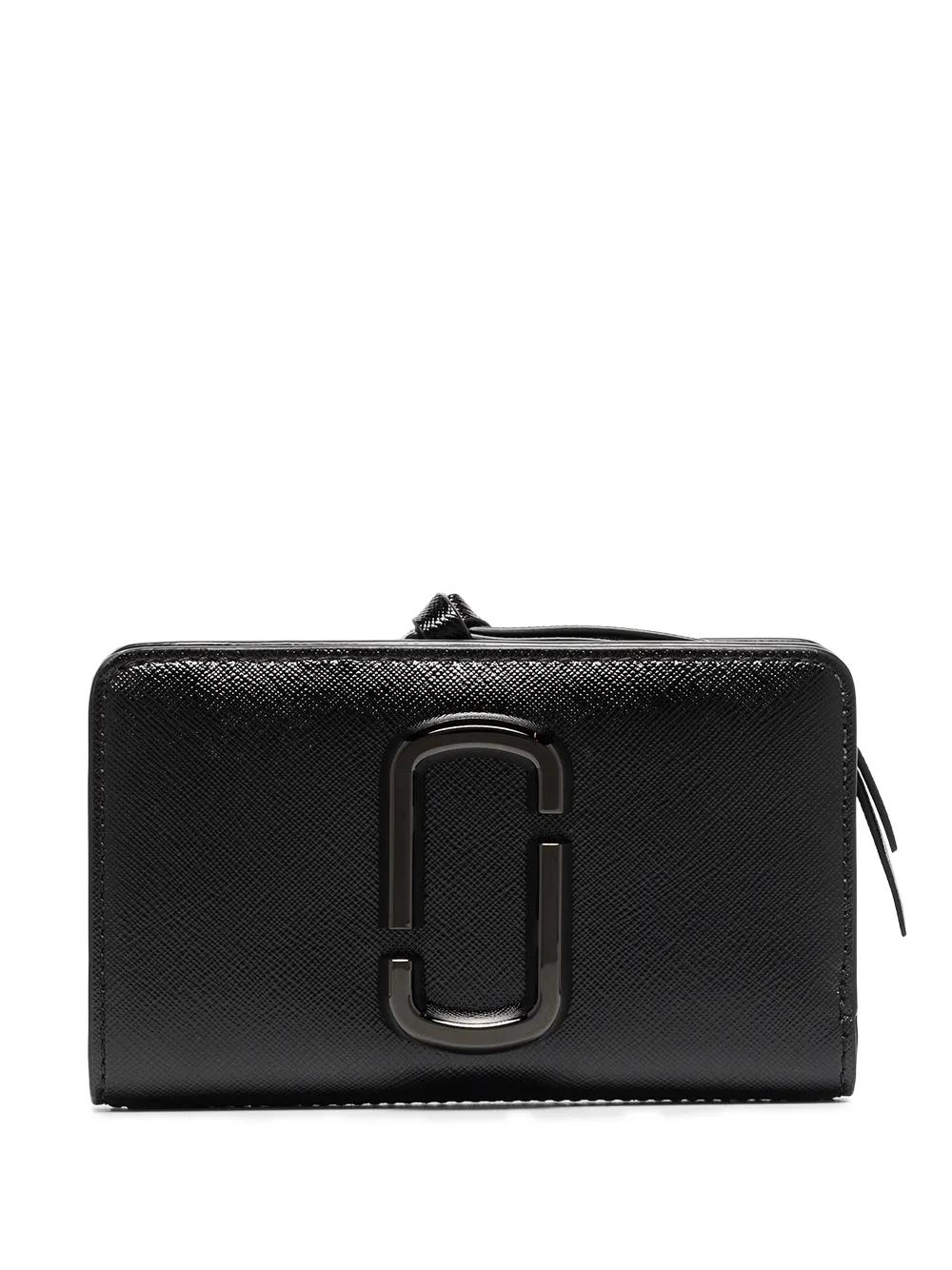 Marc Jacobs Compact Leather Wallet | Black | FARFETCH KR