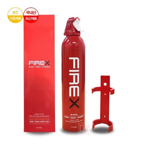 미니소화기 파이렉스 FIREX 스프레이식 소화기 가정용 휴대용 최신제품 당일발송, 465g, 1개 - 소화기/거치대 | 쿠팡