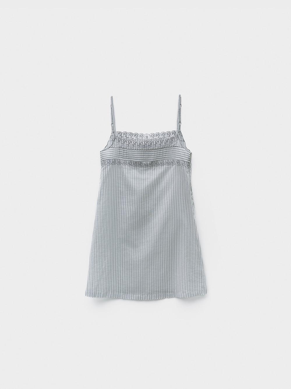 Stripe See-Through Lace Mini Dress_Stripe