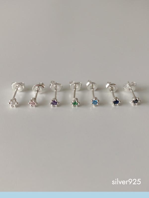 mute earring (silver925)