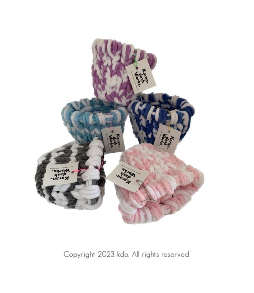 보송보송 바구니 Pluffy basket _Two tone ver. : 까란다쉬 오피스