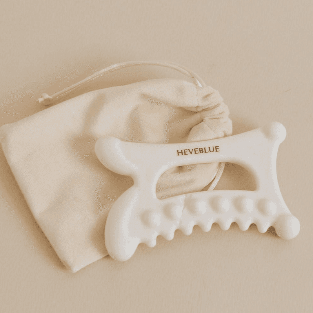 헤브블루 천연 백토 도자기 릴렉싱 홈케어 괄사 (색상 : 화이트) - 괄사용품 | 쿠팡