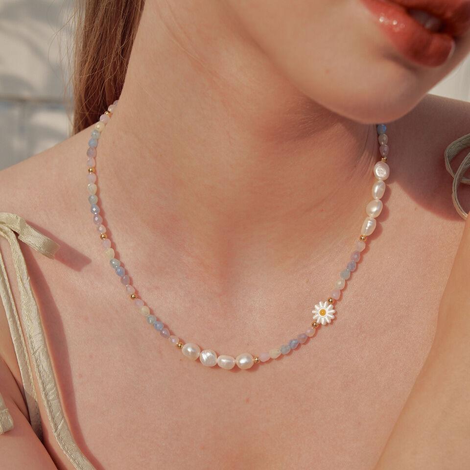 [NEW 컬러 출시][에스파 닝닝 착용] pastel moment daisy necklace