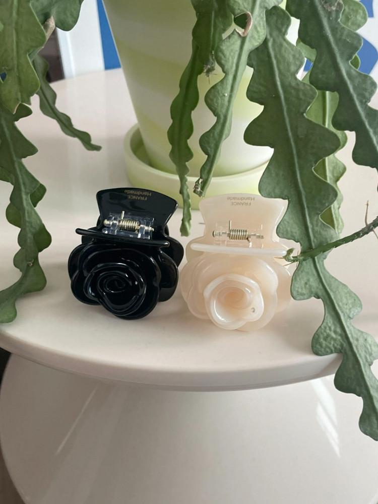 미니장미 셀룰집게핀 (2color)