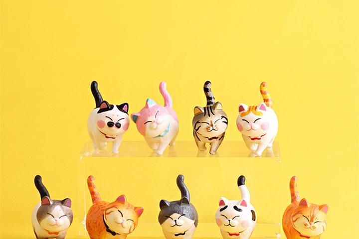 귀여운 고양이 피규어 9종세트 - 2세대