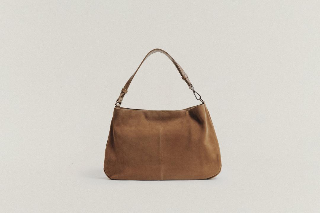 SAC NACELLE SUEDE CAMEL