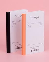 리시트 데일리 다이어리 영수증 다이어리 / (2colors)
