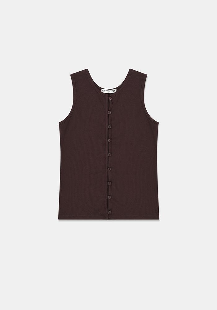 Button Sleeveless (Wine)