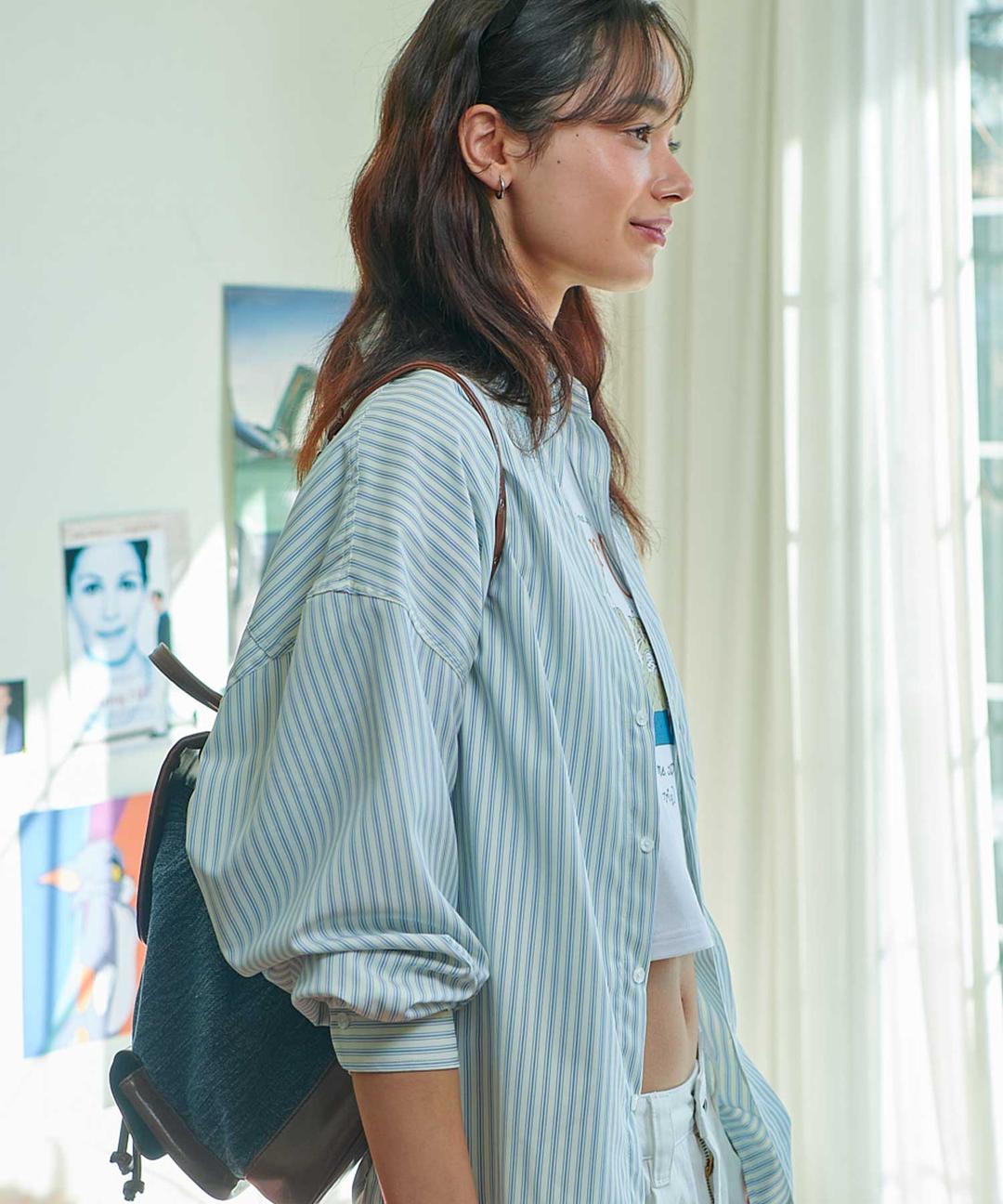 Murphy Overfit Shirt-Blue