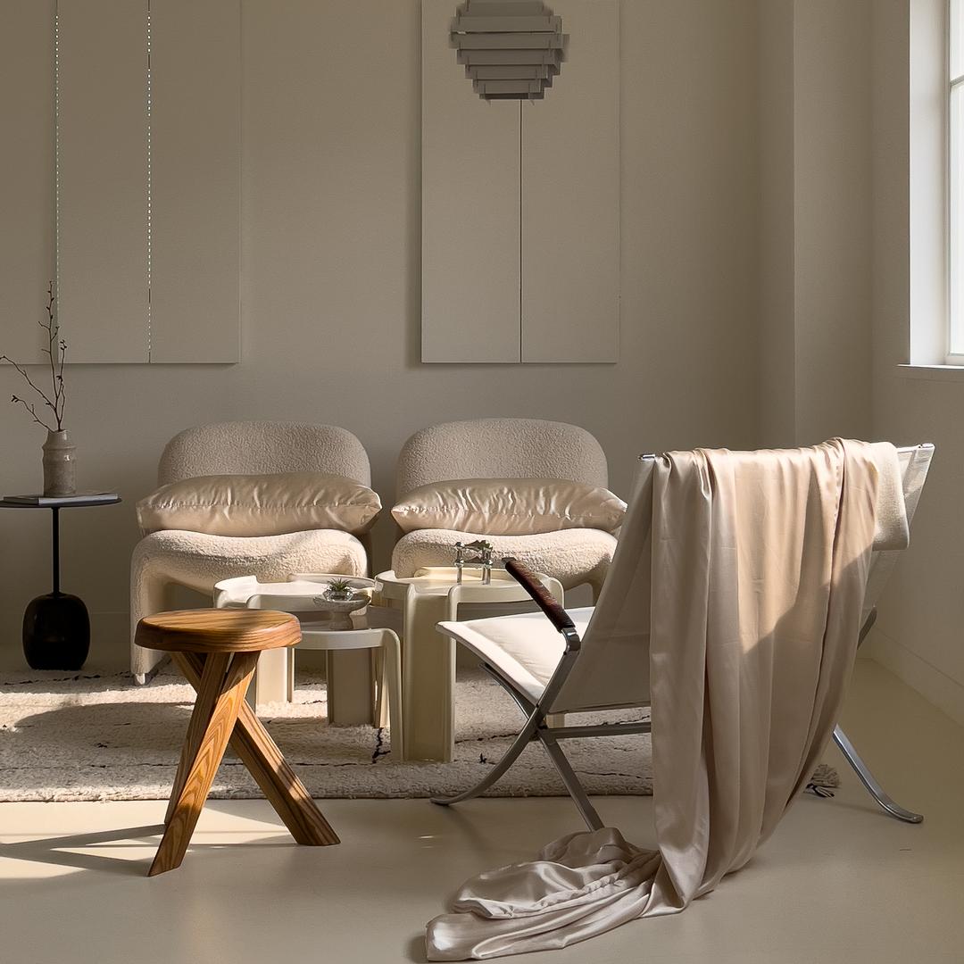 [MTML] 실키 새틴 베딩 이불커버 - 라이트 골드